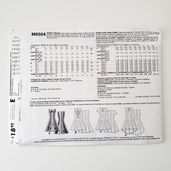 Sewing Pattern - Picture 2 of 3